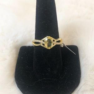 Bomb Party Citrine 18k Yellow Gold Ring